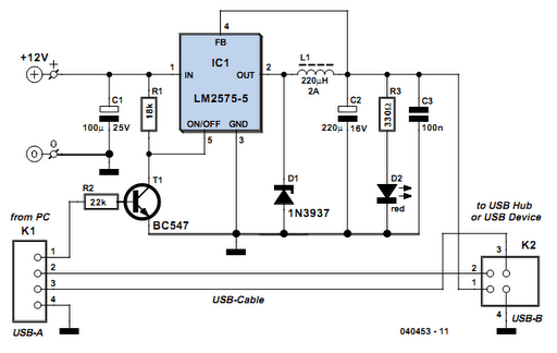 USB Power Booster - ElectroSchematics.com