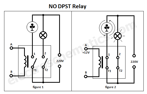 Double Pole Single Throw Dpst Relay