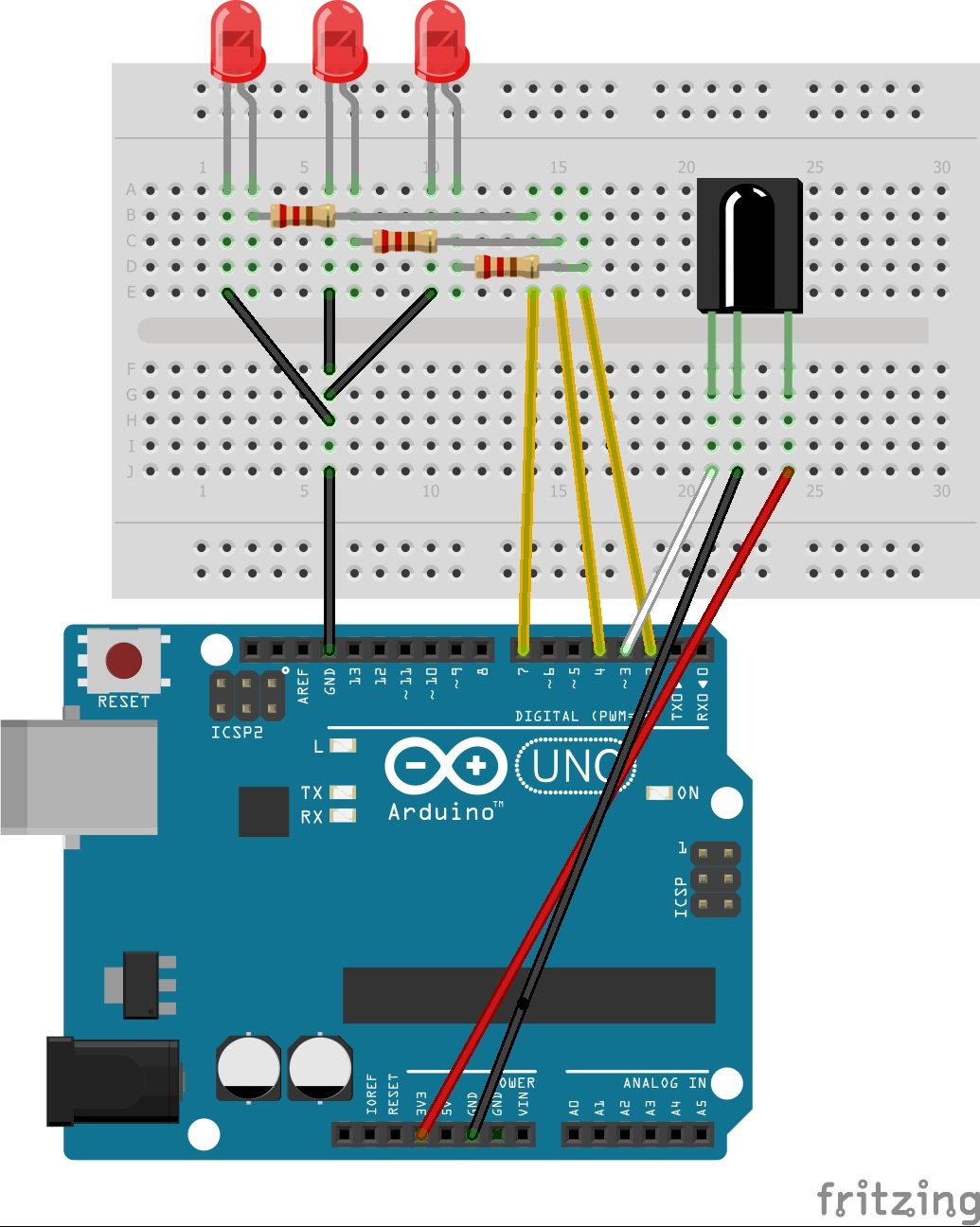Arduino IR Remote to Control LEDs ON and OFF