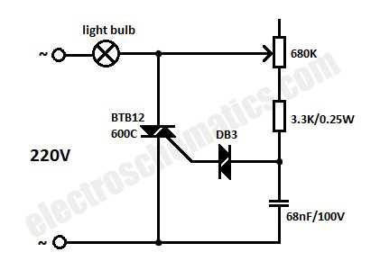 Light Dimmer Switch Circuit