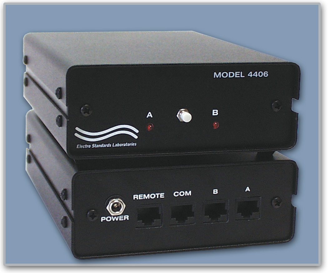 M4406 RJ45 A/B Switch with Manual & Remote Control Electro Standards Laboratories