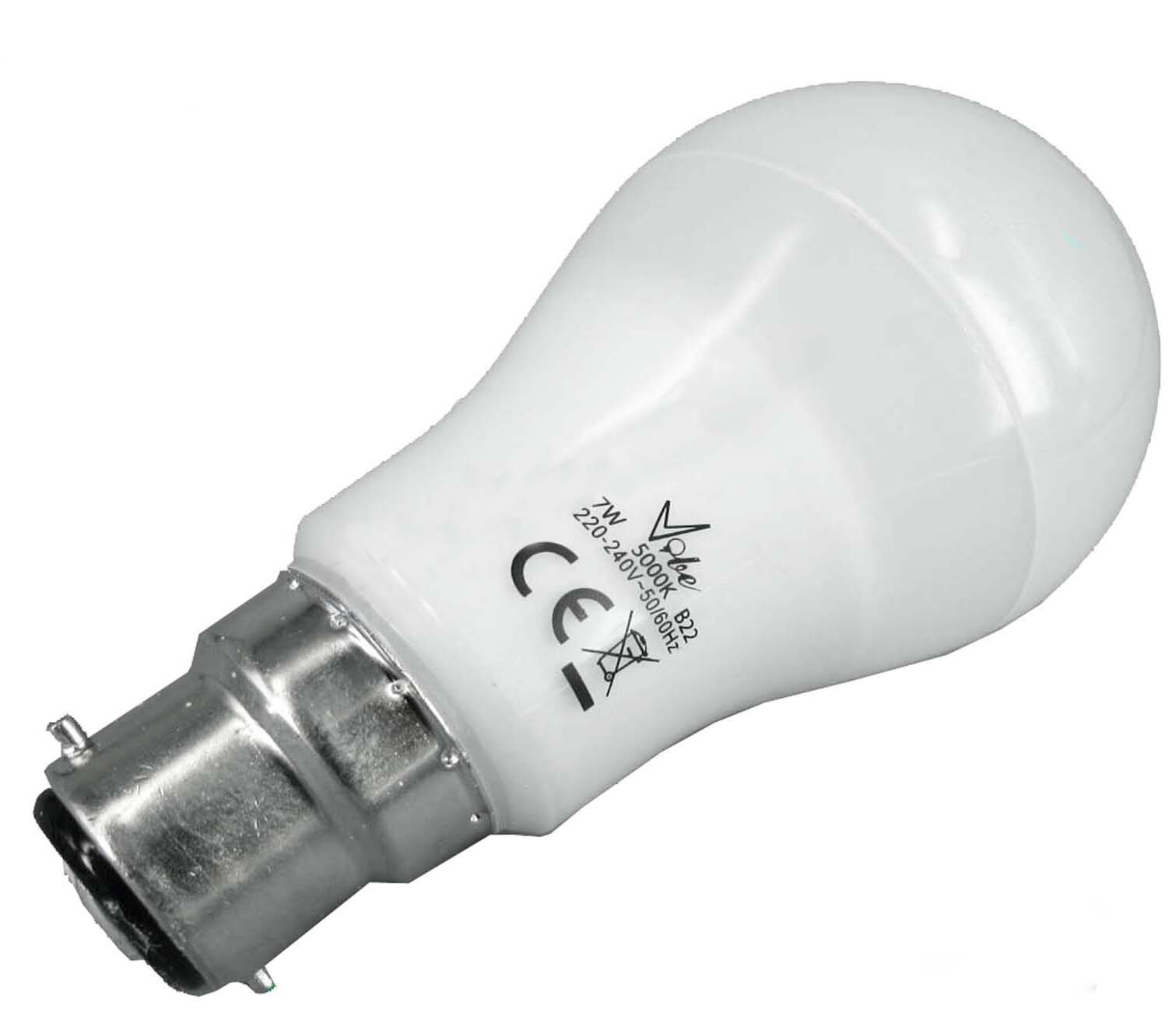 Vibe Luna Cool White LED 7 Watt Bulb B22 Base