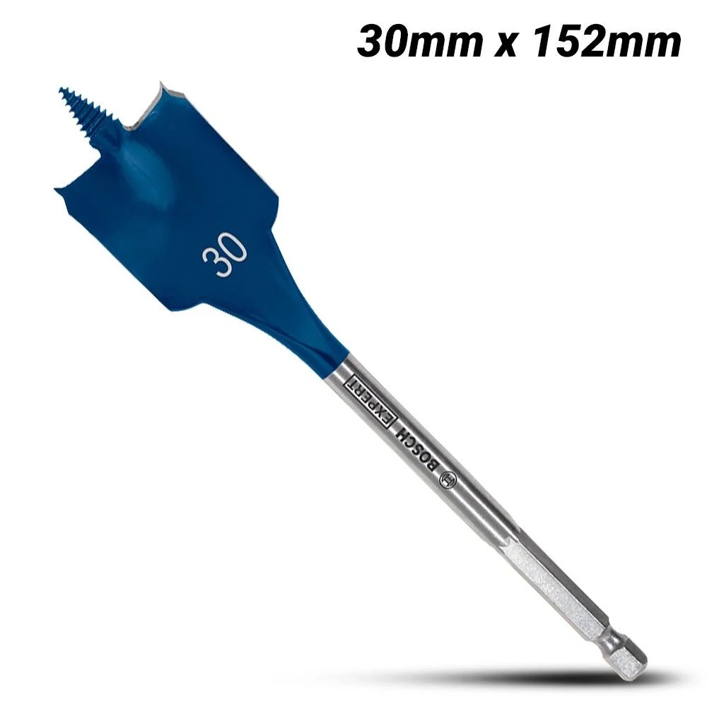 Bosch 30mm x 152mm Self Cut Speed Spade Drill Bit, Fast Drilling