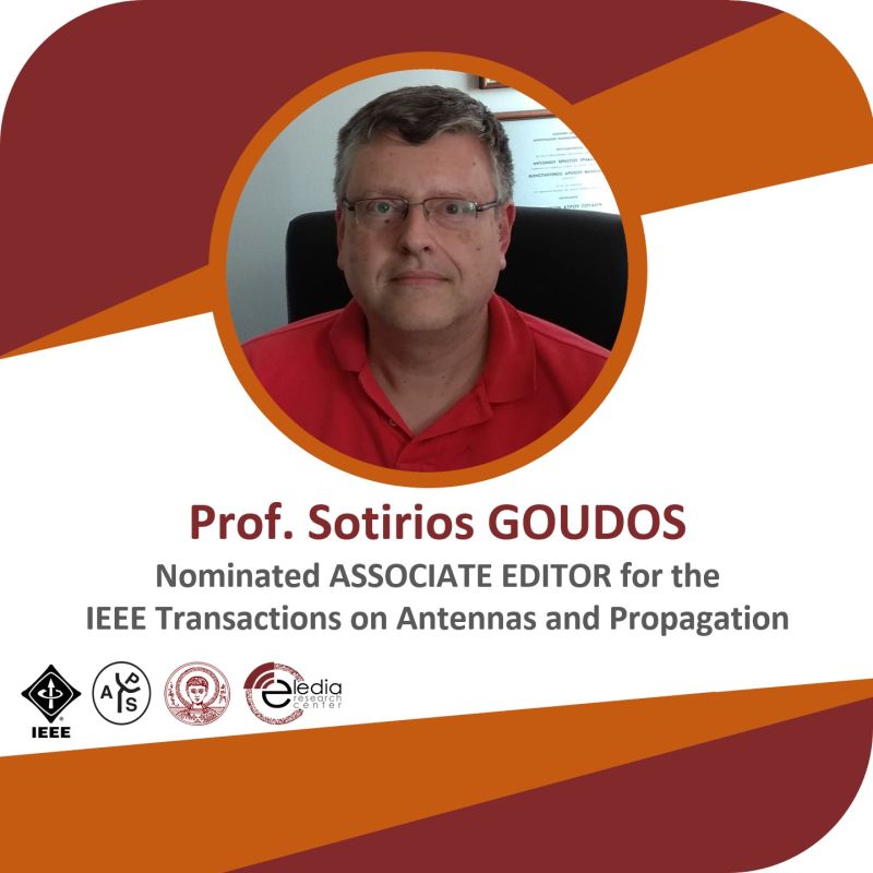 Prof. Sotirios Goudos Nominated Associate Editor for the IEEE Transactions on Antennas and