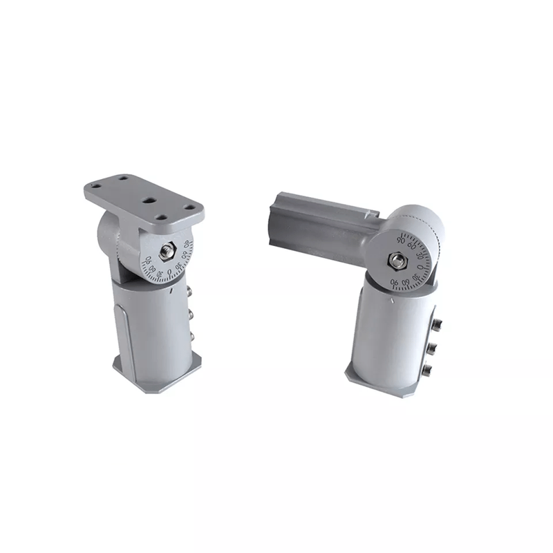 Slip Fitter Aluminum Square Tube Adjustable Tilt Solar Lighting Pole