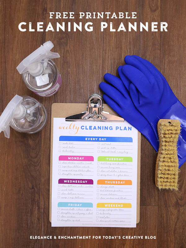 Printable Cleaning Schedule