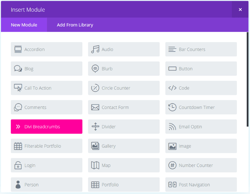 Divi Plugin Highlight Divi Breadcrumbs Module