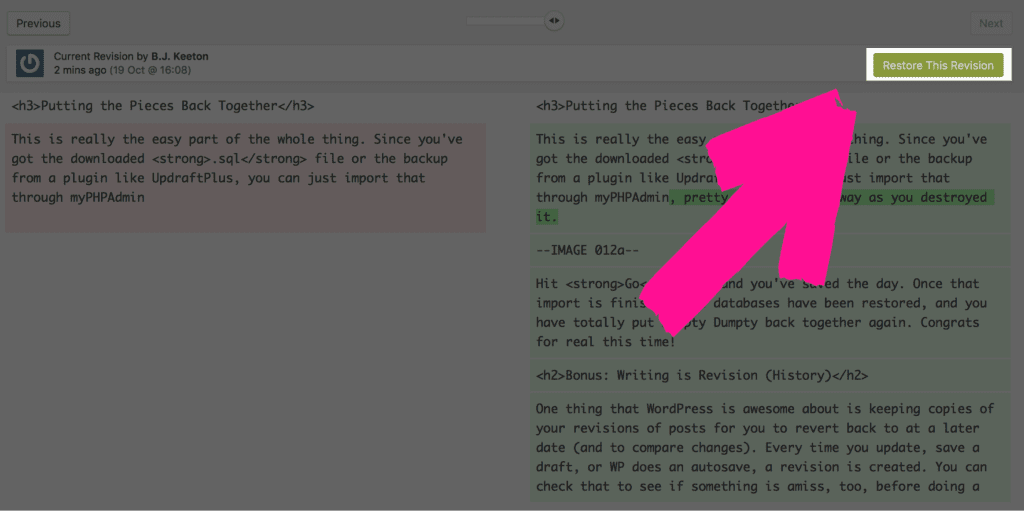Two Ways to Recover All Your Posts from a WordPress Database Elegant