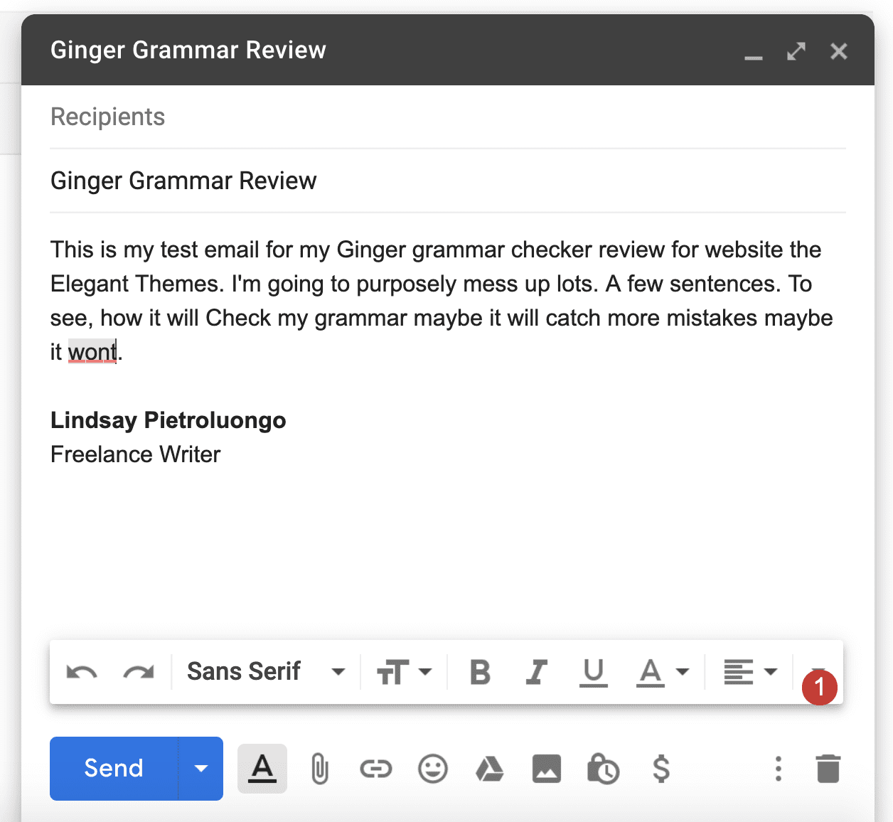A Guide to Ginger Grammar for Bloggers