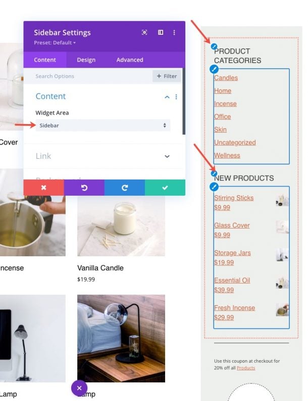 Download a FREE Product Category Template for Divi's Candle Making