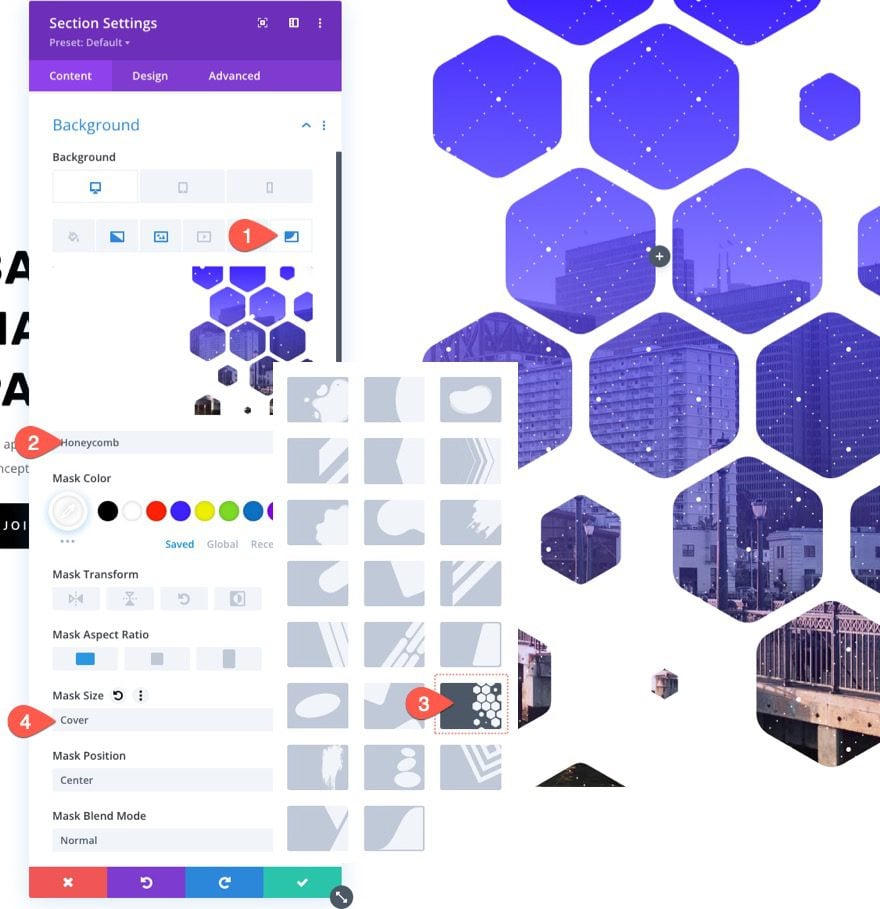 How to Use Divi's Background Masks and Patterns for a Hero Section
