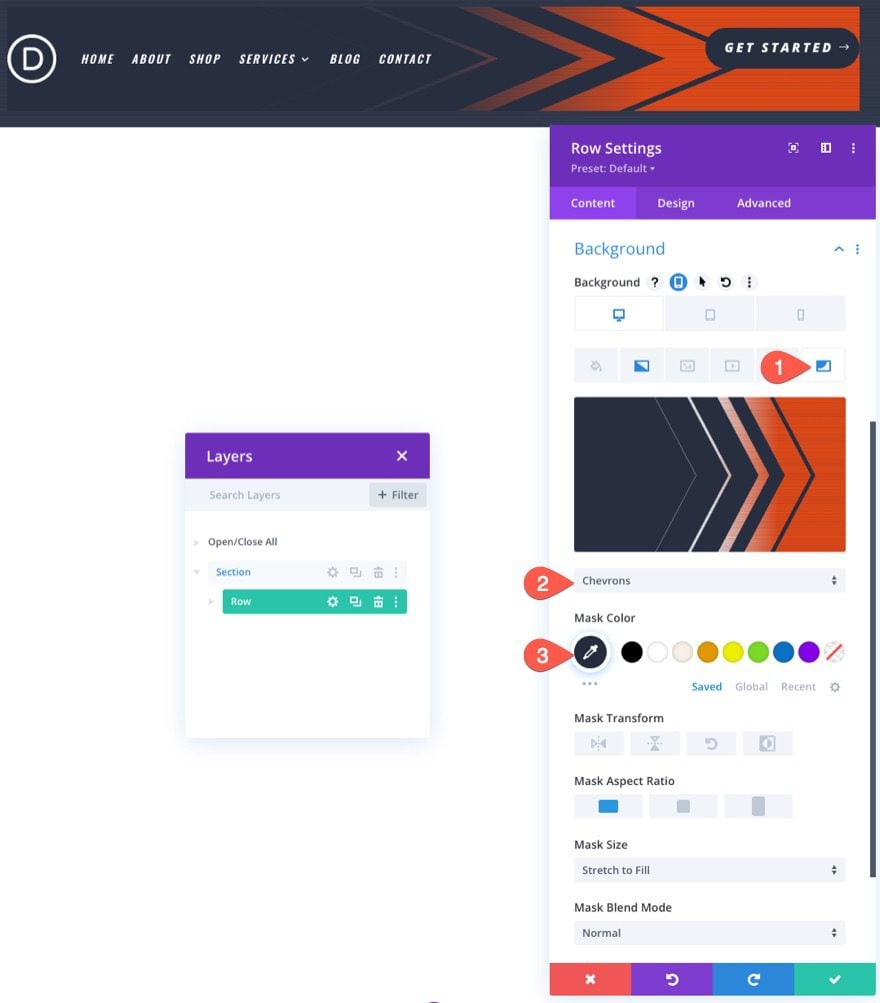 How To Add Background Masks and Patterns to your Divi Header