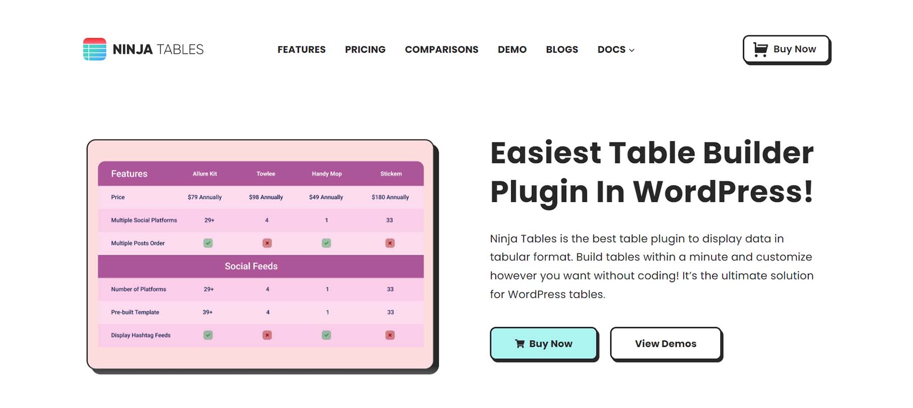 9 Best WordPress Table Plugins in 2024 (Expert Picks)