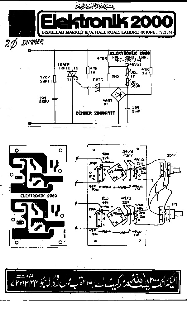2Q dimmer – Elektronik2000