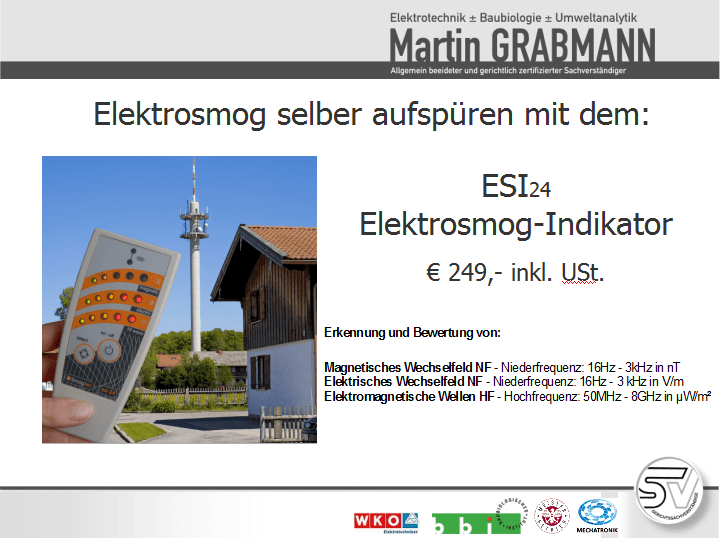 Selber messen Elektrosmog Messung