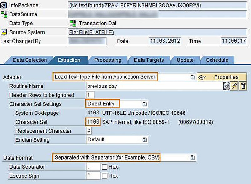 Load flat files from FTP server into SAP BW