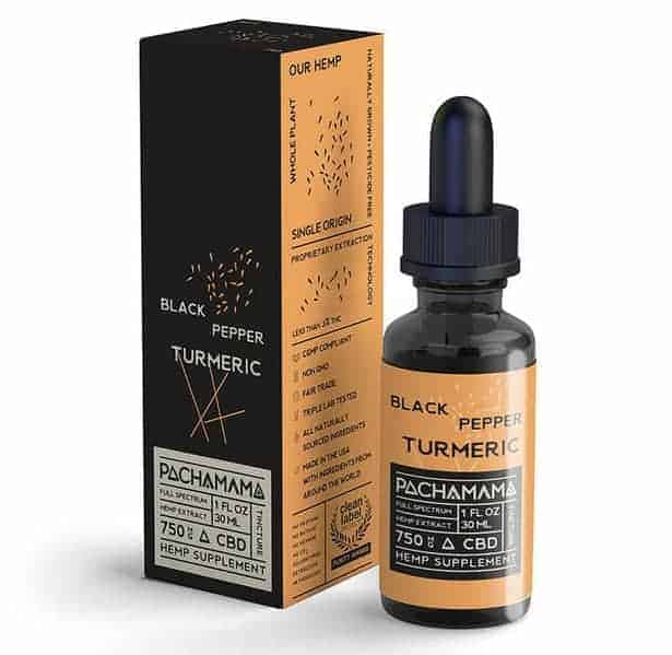 Pachamama CBD Black Pepper Turmeric Tincture Element Earth CBD