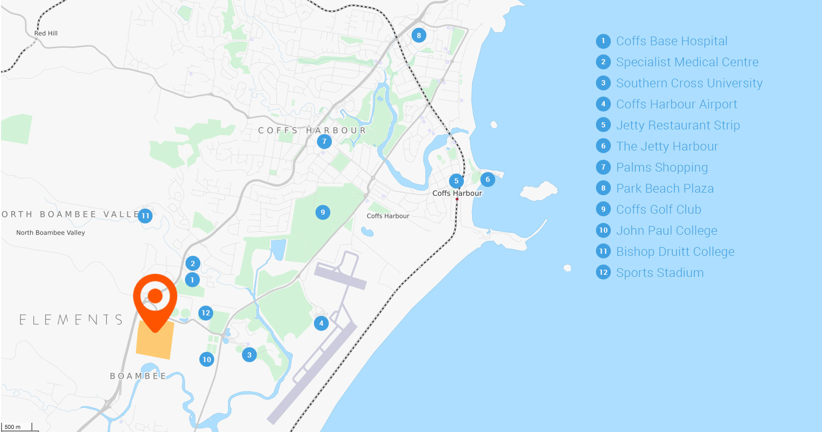 Masterplan Elements at Coffs