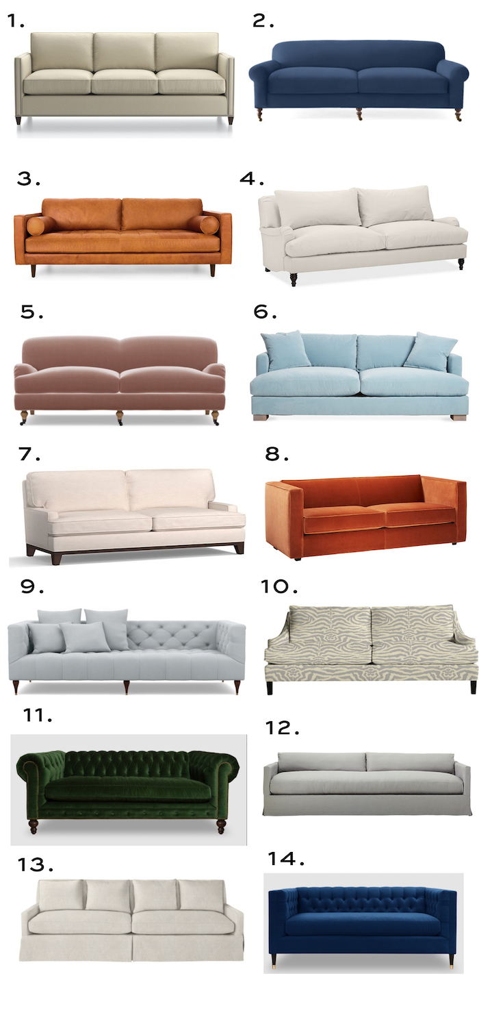 Different Styles Of Couches Half Revolutions