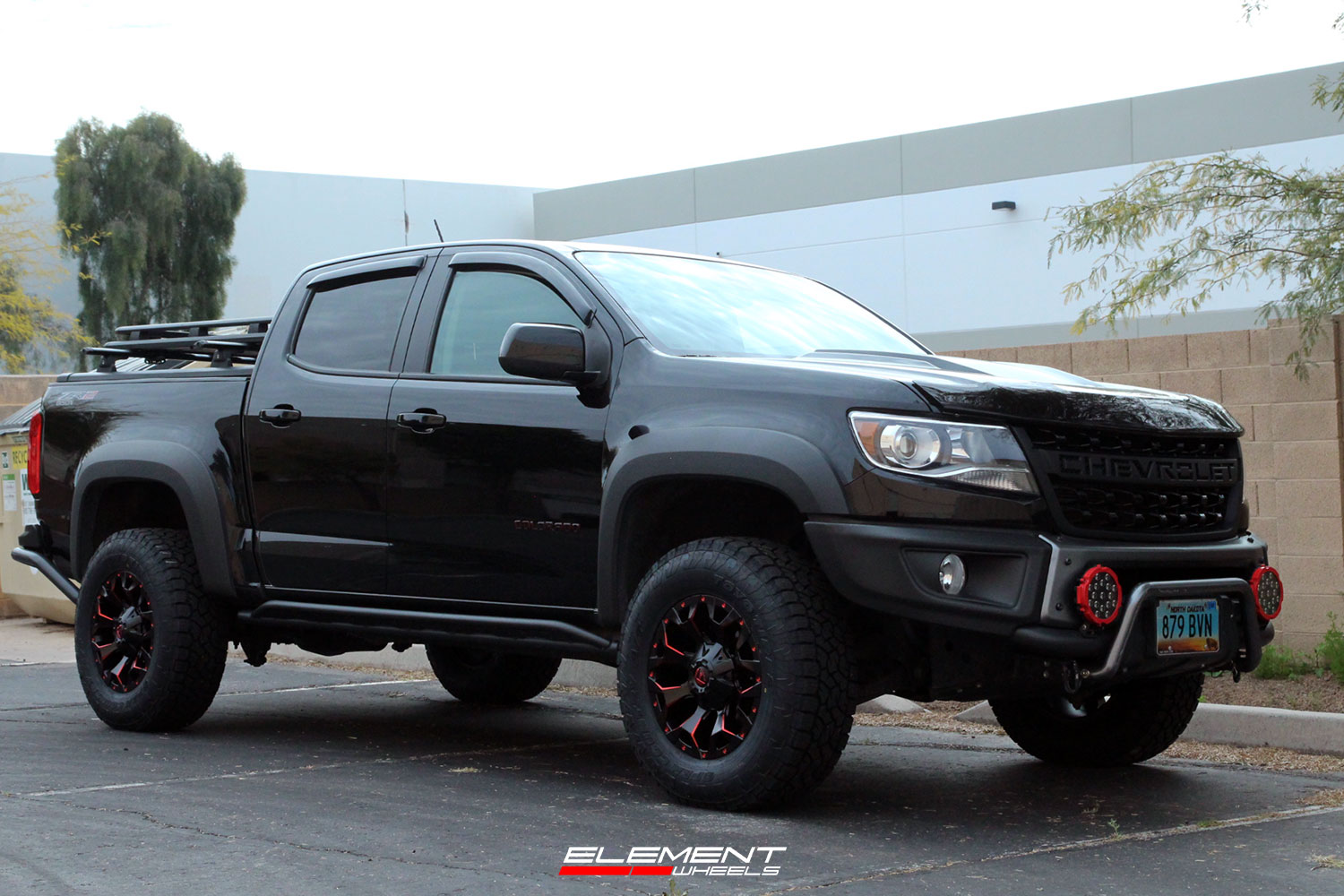 22x10 Fuel OffRoad Assault Matte Black w/ Red Milled D787 5x5.5/139.7