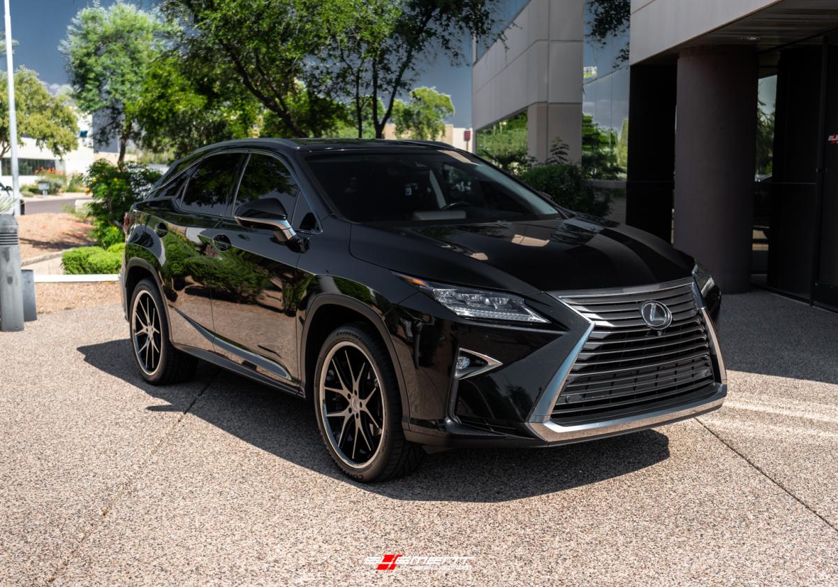 22 inch Ferrada FR2 Machine Black w/ Chrome Lip on a 2017 Lexus RX350