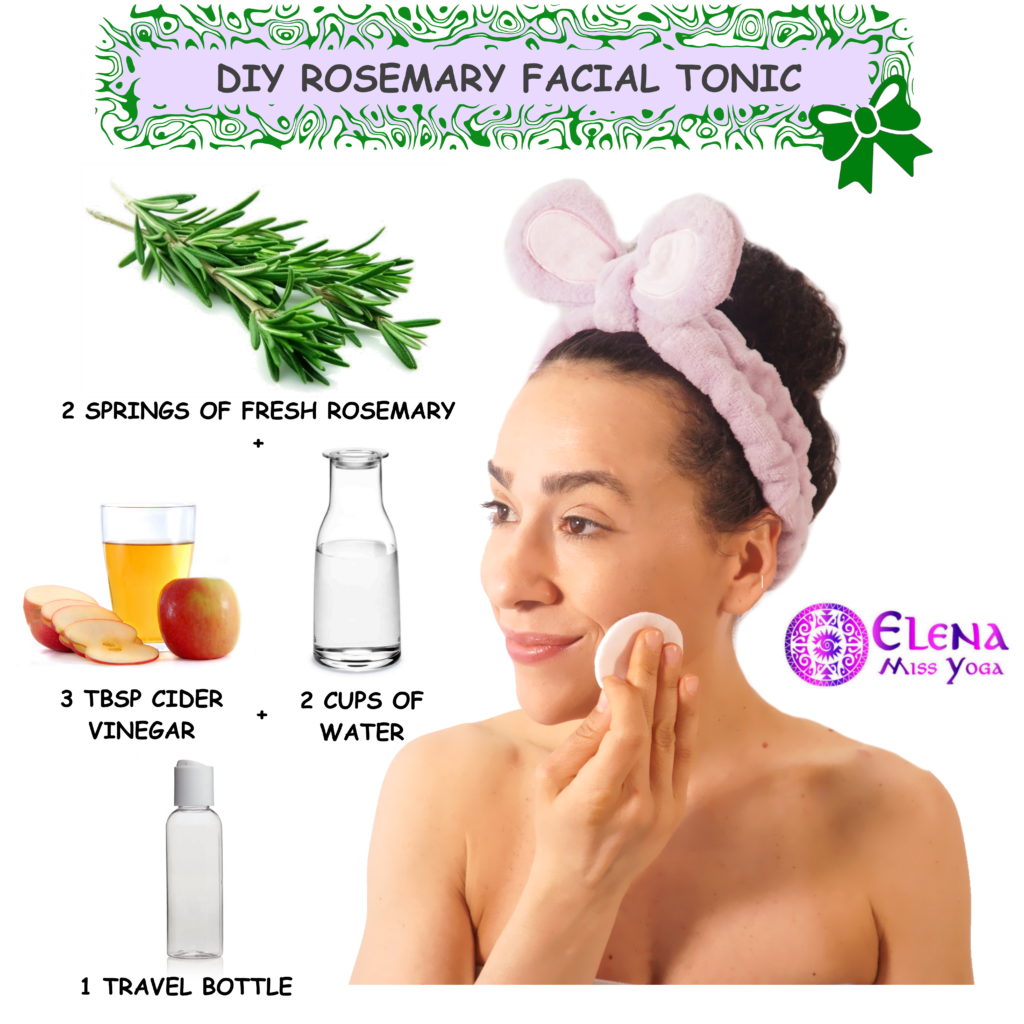 DIY ROSEMARY FACIAL TONIC WATER Elena Miss Yoga