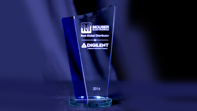 Digilent Names Mouser Electronics the Best Global