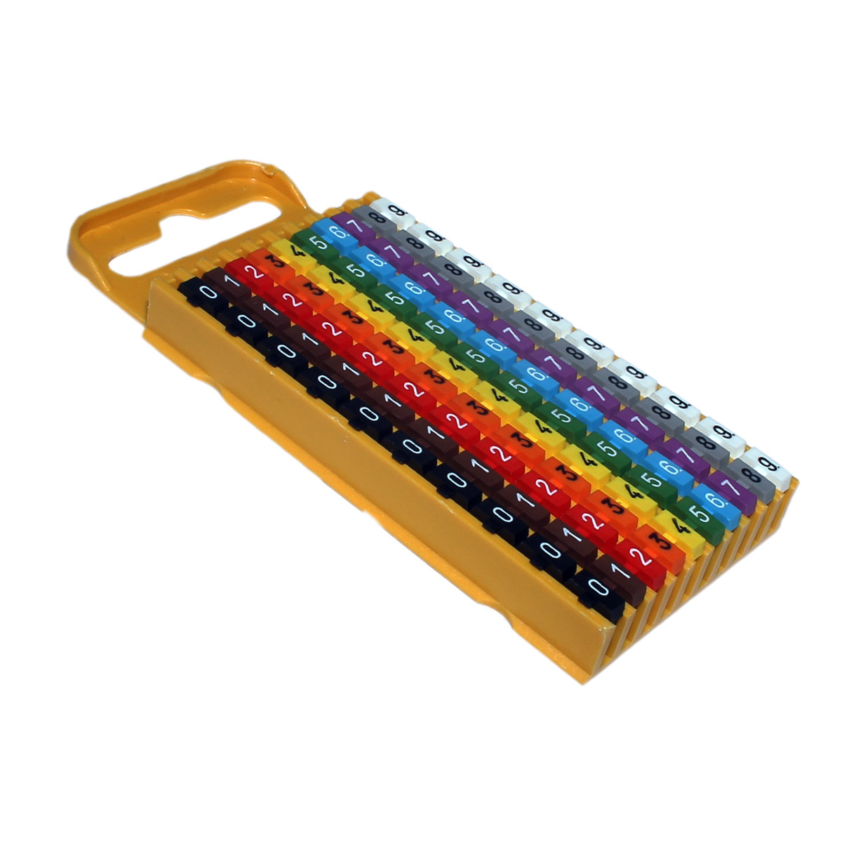 Kit Marcadores de Cabo de Encaixe Hellermann W3 Colorido Eletropeças
