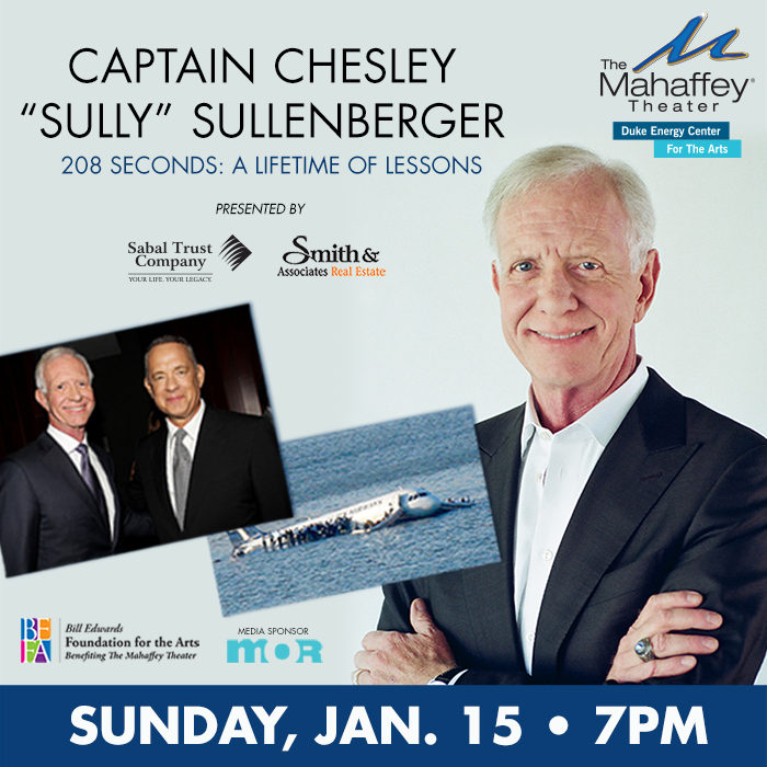 Spend the evening with Capt. “Sully” Sullenberger on the Eighth