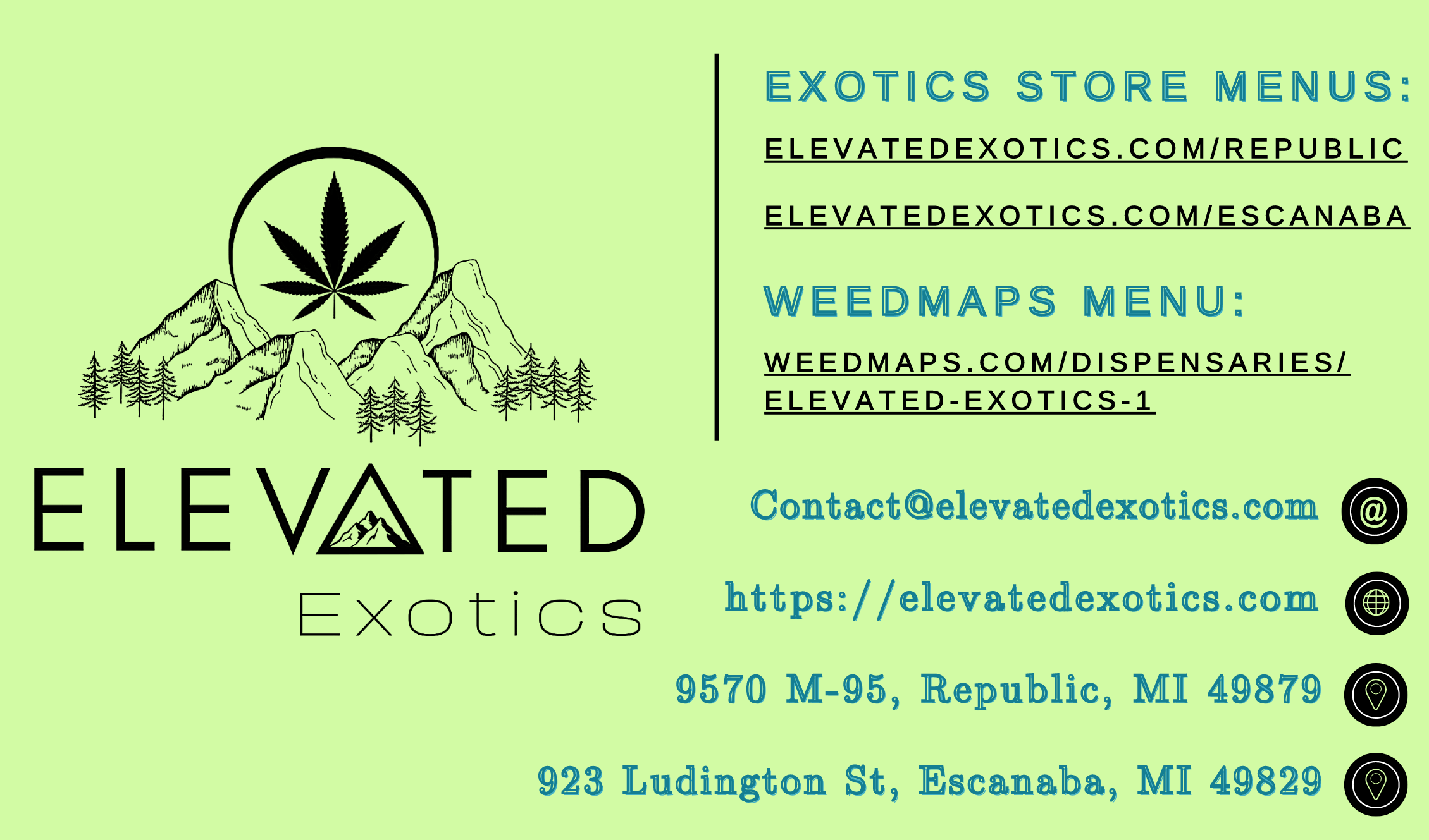 Elevated Exotics Cannabis Dispensary 9570 M95 Customer Support