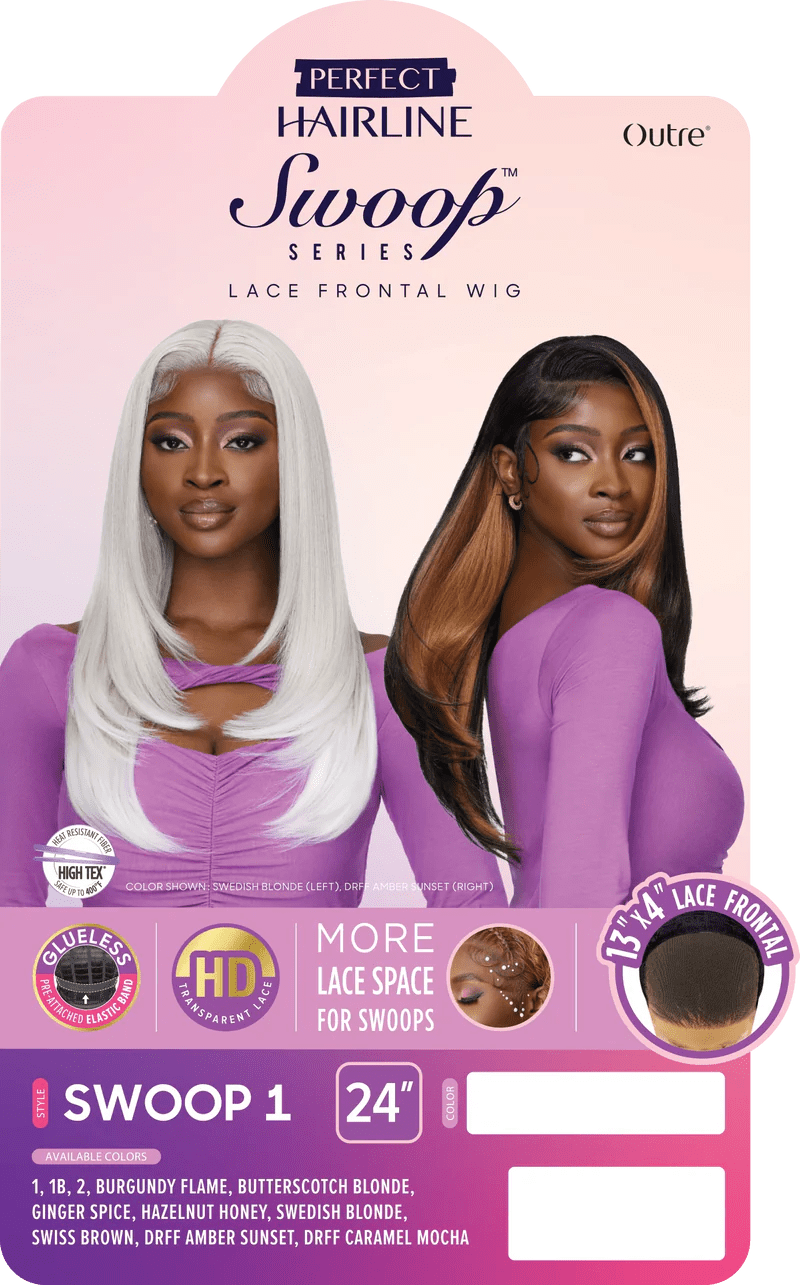Outre Perfect Hairline Swoop Series Frontal Lace 13"x 4" HD Transparent