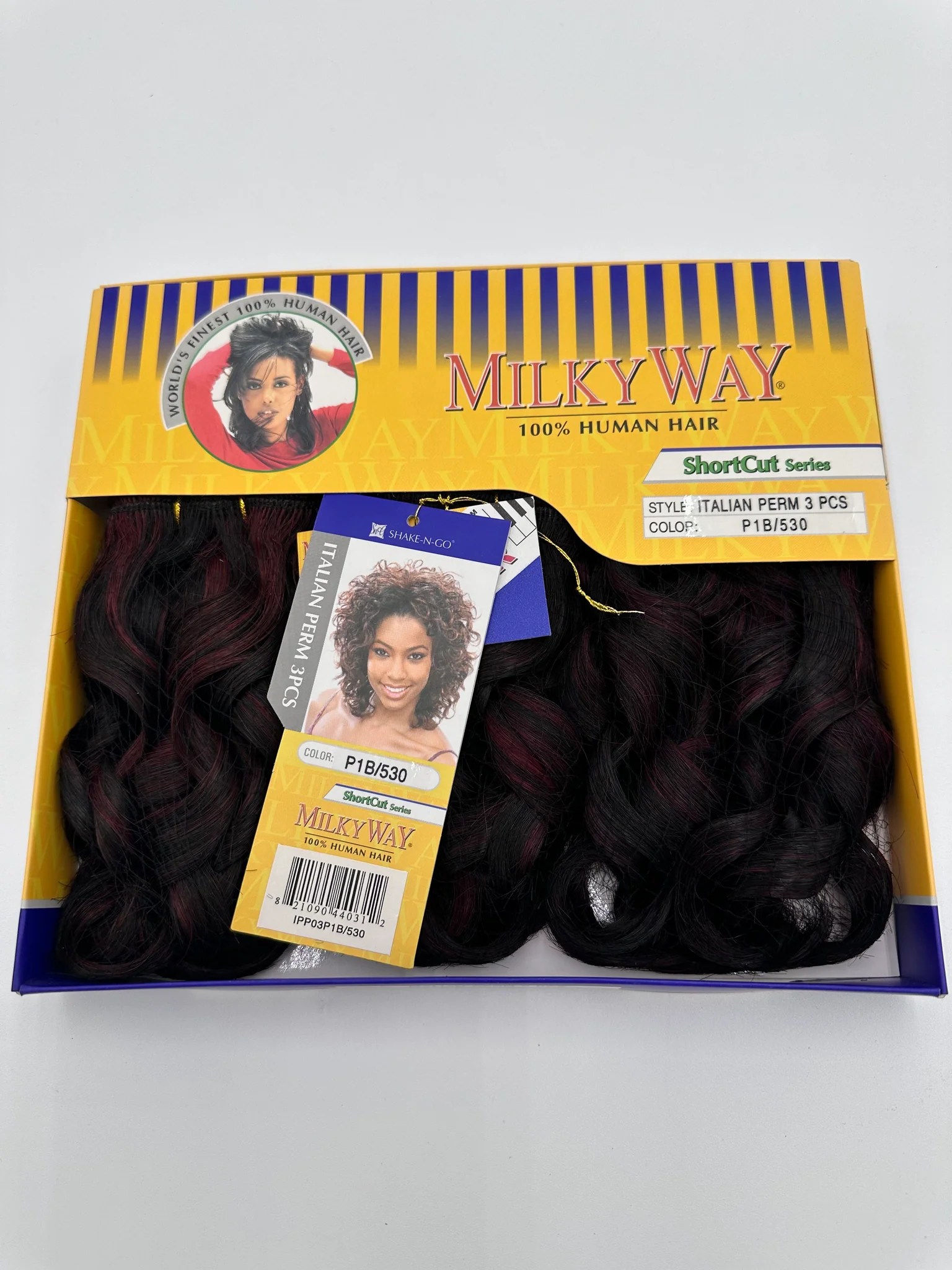 Milky Way 100 Human Hair Short Cut Series Weaving 3 Piece Set Italian