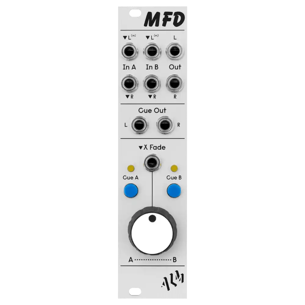 ALM Busy Circuits MFD DJ Crossfader and Stereo VCA Eurorack Module