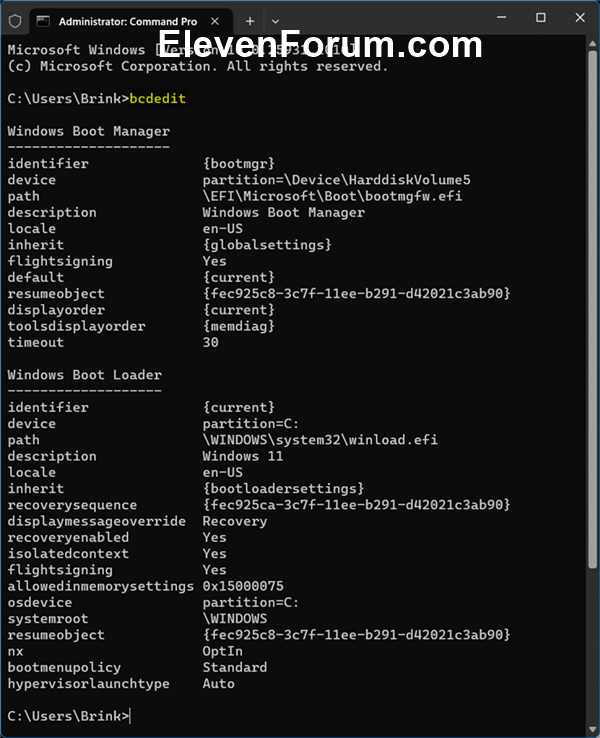 Backup and Restore Boot Configuration Data (BCD) store in Windows 11