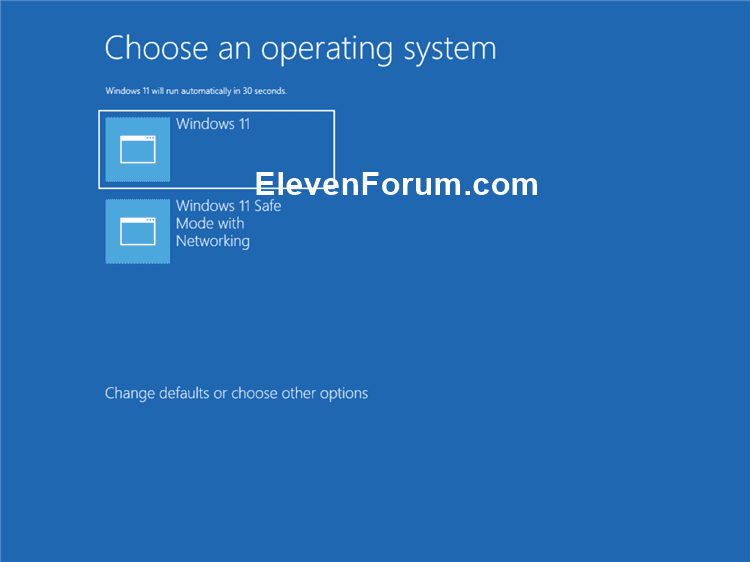 Change Boot Menu Timeout to Choose an Operating System in Windows 11