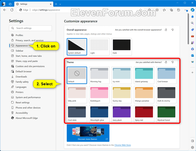Change Theme in Microsoft Edge Tutorial Windows 11 Forum