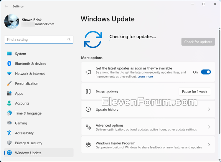 Create Check for Updates shortcut in Windows 11 Tutorial Windows 11 Forum