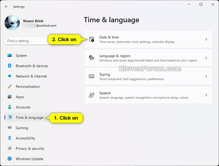 Turn On or Off Adjust for Daylight Saving Time Automatically in Windows