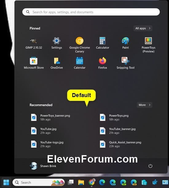 Clear Start Menu Section in Windows 11 Tutorial Windows