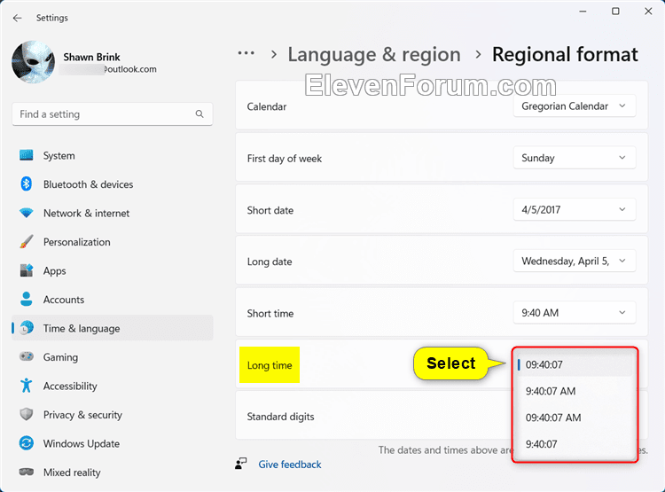 Change Lock Screen Time to 12 or 24 hour Clock Format in Windows 11 Tutorial Windows 11 Forum