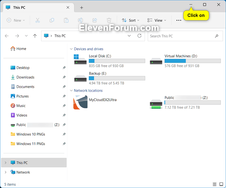 Minimize Window in Windows 11 Tutorial Windows 11 Forum