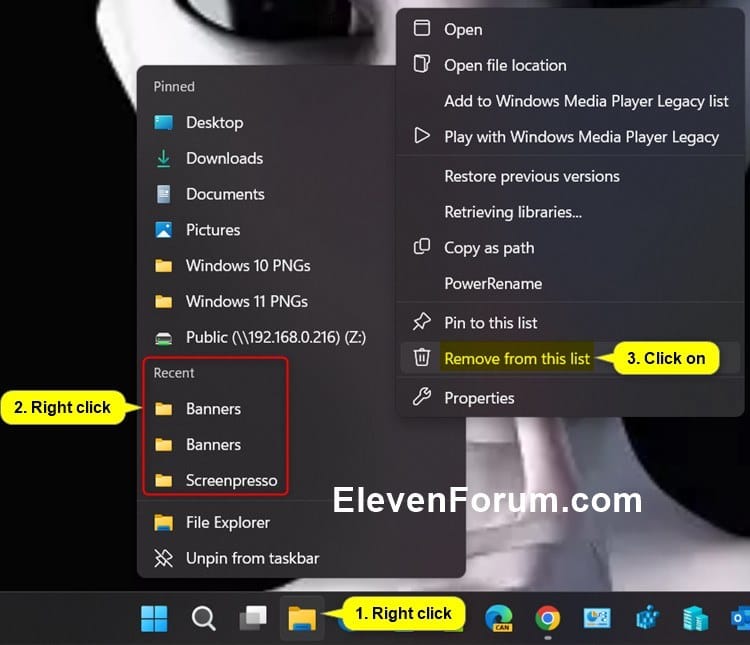 Add or Remove Frequent Folders in Quick Access in Windows 11 Tutorial
