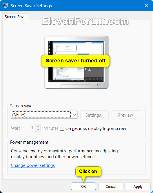 Turn On or Off Screen Saver in Windows 11 Tutorial Windows 11 Forum
