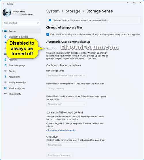 Enable or Disable Storage Sense in Windows 11 Tutorial Windows 11 Forum