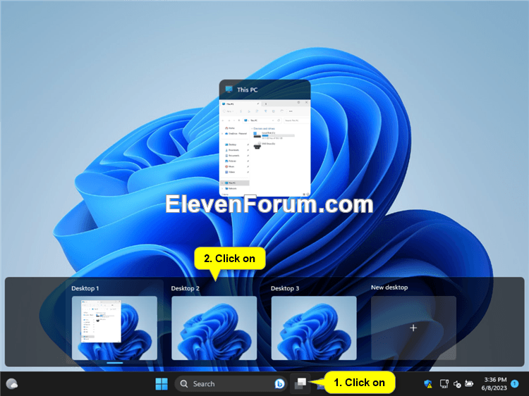 Switch Between Multiple Desktops in Windows 11 Tutorial Windows 11 Forum