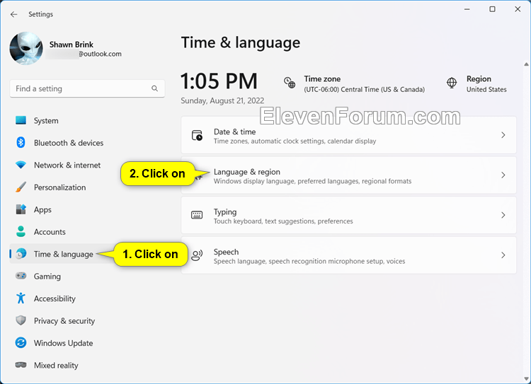 Change Time Format in Windows 11 Tutorial Windows 11 Forum