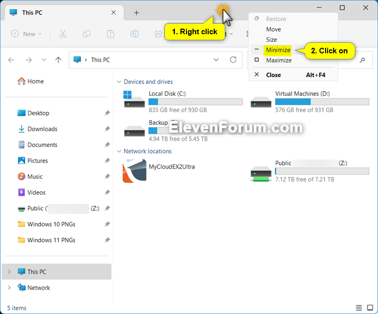 Minimize Window in Windows 11 Tutorial Windows 11 Forum