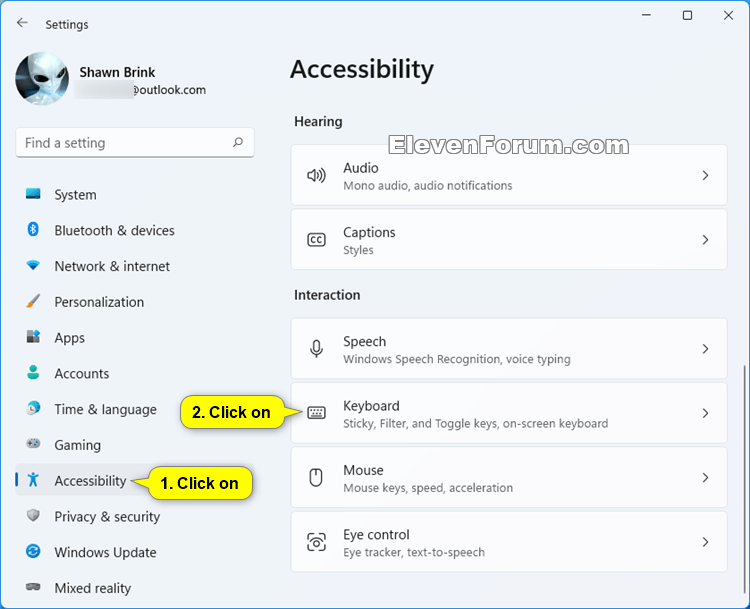 Turn On or Off Toggle Keys Tone in Windows 11 Tutorial Windows 11 Forum
