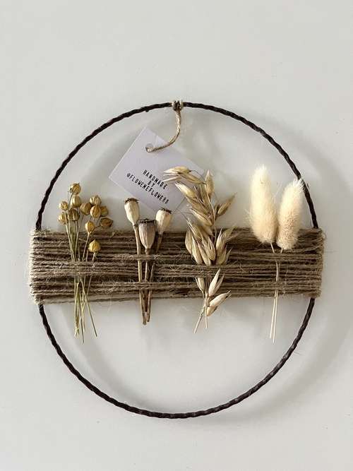 Handmade Dried Flower Wreath Natural Elfenti