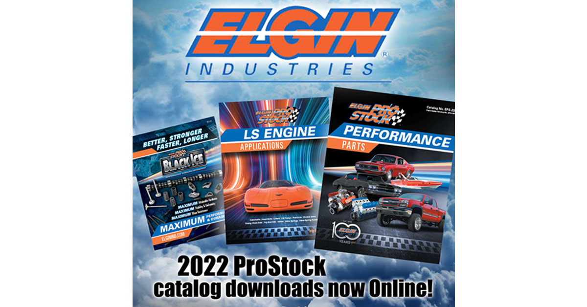 2022 Elgin PROSTOCK® Catalog Highlights Expanded GM LS Coverage, BLACK
